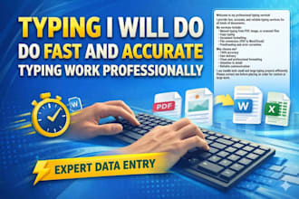 provide expert manual typing and professional document formatting services