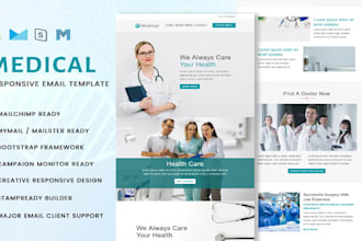 design editable, responsive mailchimp and html newsletter template