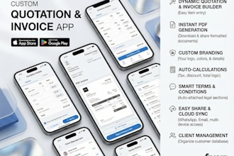 build a custom invoice, billing, or quotation generator app