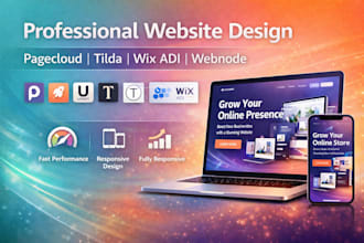 build setup pagecloud mobirise ucraft tilda webnode wix adi website design