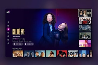 develop live streaming, iptv, ott, smart tv, andriod tv app,ios with admin panel