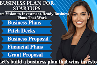 write a business plan with a financial plan for startups, business plan writer