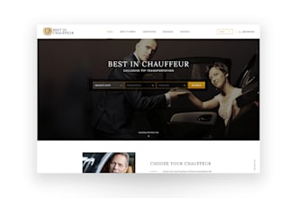 build taxi booking website, chauffeur website and car rental website
