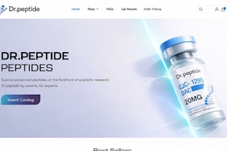 fda compliant peptide website sarm peptide shopify store nutraceutical website