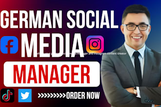 be your german social media manager and instagram captions post content creator