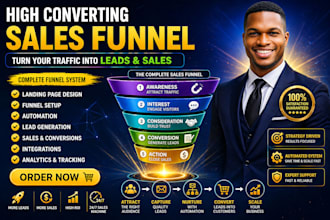 build a high converting sales funnel and landing page