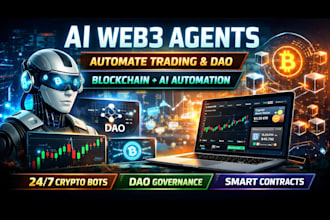 build ai powered web3 agents for trading dao governance an blockchain automation