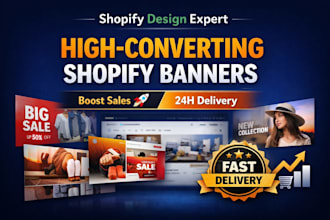 design high converting shopify banner hero image and slider