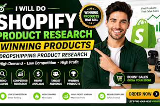 do shopify product research, winning product, dropshipping product research