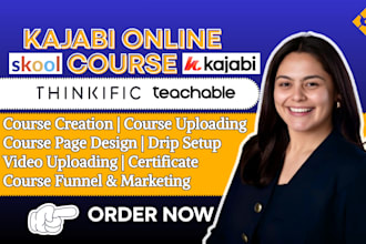 setup kajabi online course real estate investing or agent skool community