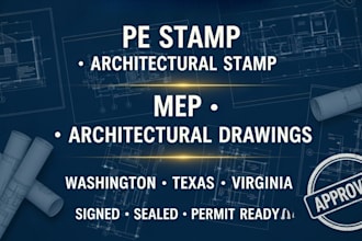 pe stamp, washington pe stamp, texas pe stamp, virginia pe stamp for city permit