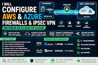 configure AWS azure VPN firewall and hybrid cloud networking