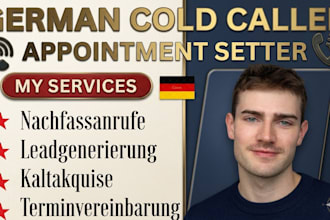 german b2b cold calling  kaltakquise lead generation book qualified apportment
