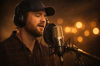 write and sing male country,  folk, and americana songs
