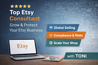 audit your etsy shop and help you grow with SEO, law, tips