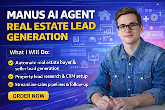 setup manus ai agent real estate lead generation property research manus agent