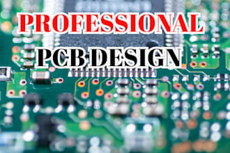 design pcb circuit, pcb design, pcb schematic, fabrication gerber and bom