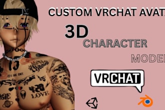 create custom vrchat avatars for PC and quest