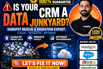 do hubspot cleanup, hubspot audit, and hubspot CRM data migration