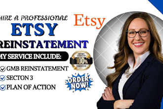 reinstate suspended etsy account and reopen suspeded etsy appeal letter