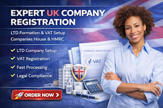 register UK ltd company and vat number hmrc uk company registration service