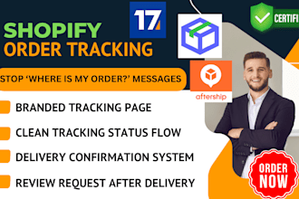 setup your shopify order tracking page parcel panel aftership 17track track123
