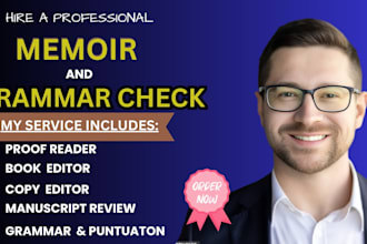 proofread your memoir and fix grammar errors for clarity