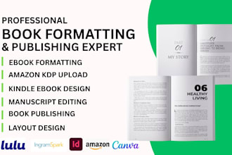 format, edit and publish book, ebook on amazon kdp, kindle ebook, kdp upload