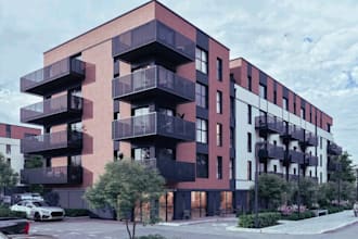 do 3d commercial building store multifamily house 3d rendering home walkthrough