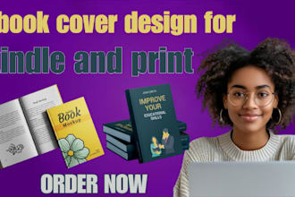 create book cover design for kindle and print