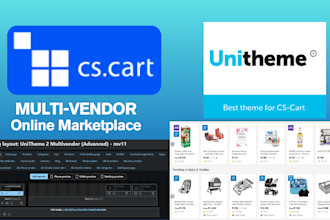 setup cscart multivendor ecommerce online marketplace store theme installation