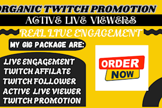 do twitch promotion, kick promotion, twitch affiliate, live viewers