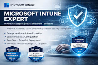 setup microsoft intune mdm, autopilot and endpoint manager