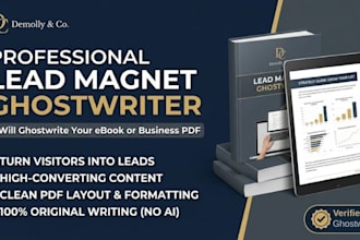 ghostwrite an ebook or lead magnet for your business