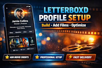 create, promote, edit and manage your letterboxd profile to showcase your films
