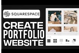 do professional squarespace portfolio website on adobe ugc digital presentation