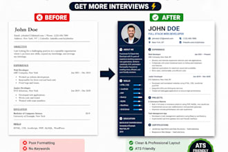 create ats friendly resume and CV in canva