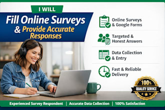 provide real respondents for your online survey or google form
