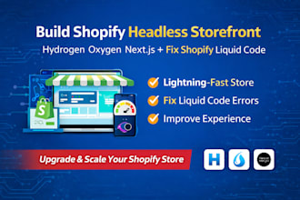 build shopify headless storefront hydrogen oxygen nextjs fix shopify liquid code