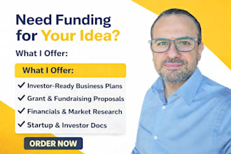 write a topnotch business plan, grant writing, startups, investors, fundraising