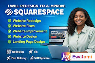 build squarespace website, squarespace website redesign