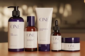 do cosmetic packaging box design and product label design