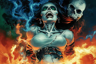 do a horror and fantasy horror character art