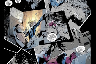 illustrate custom comic book pages and storytelling scenes