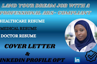 craft a professional ats medical, healthcare, nursing, doctor resume writing