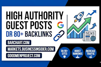 do guest post on goodmenproject,com, markets,businessinsider,com, barchart,com