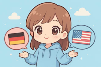 manually translate english to german and german to english as a native linguist