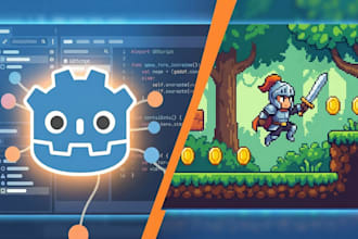 develop a custom 2d game using godot engine