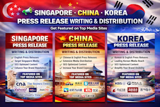 publish your business PR in asia, singapore, korea, japan