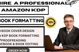 do  book formatting, book layout design, kindle ebook format